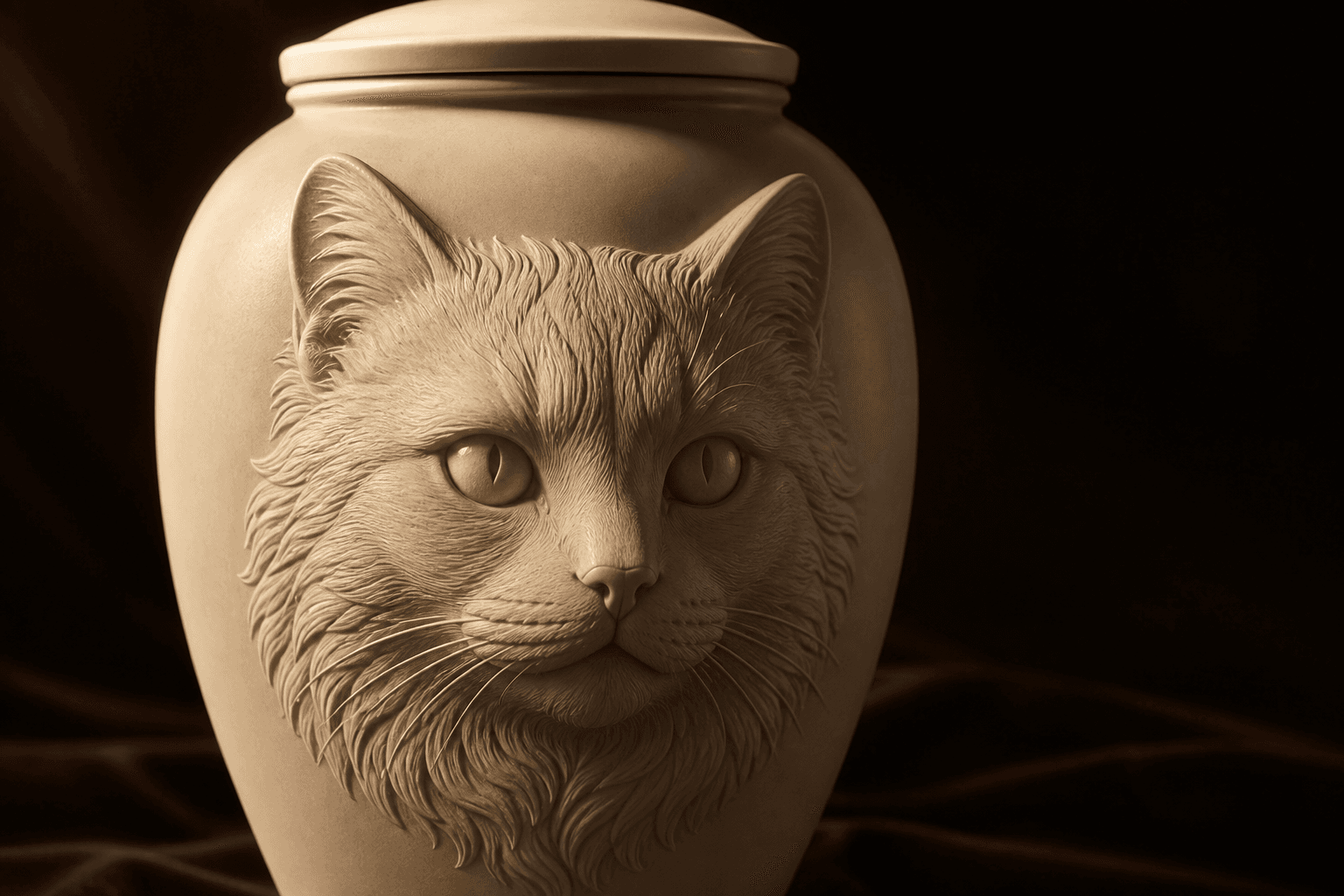 Tierurne mit fühlbarem 3D-Relief